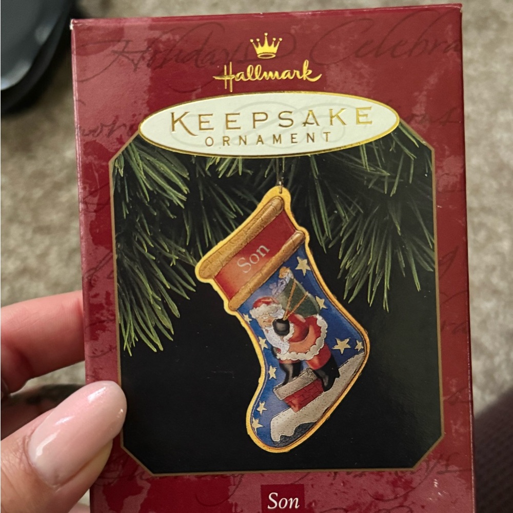 Hallmark Keepsake Ornament - Son 1997 Red and Gold Design